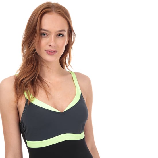 Women's Speedo Sculpture Aquajewel Swimsuit in Black Grey