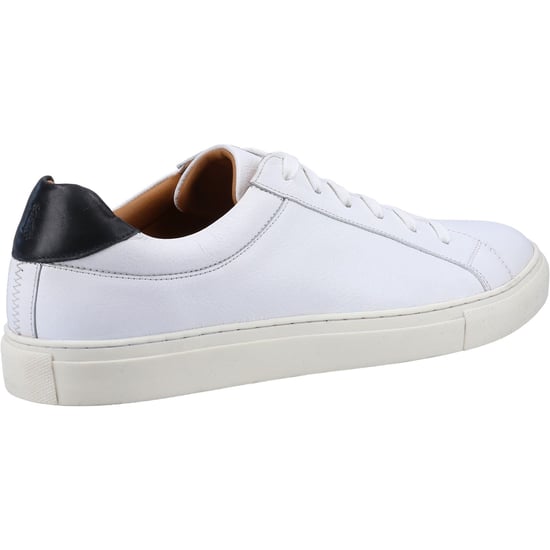 Hush Puppies Colton Leder Herren Weiß Turnschuhe - Image 2