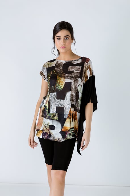 Asymmetrische Print-Tunika - Image 1