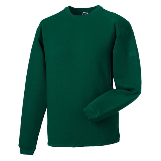 Russell Herren Rundhalsausschnitt Set In Sweatshirt Top (Flasche Grün) - Image 2