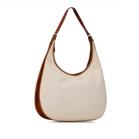 Vintage Hermès Toile Natural Barenia Gao Tasche Braun - Image 2