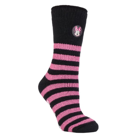 Wärmehalter - Damen dicke, niedliche, weiche, rutschfeste, kuschelige Eeyore Thermal Slipper Socken mit Griffen - Minnie Mouse - Image 1