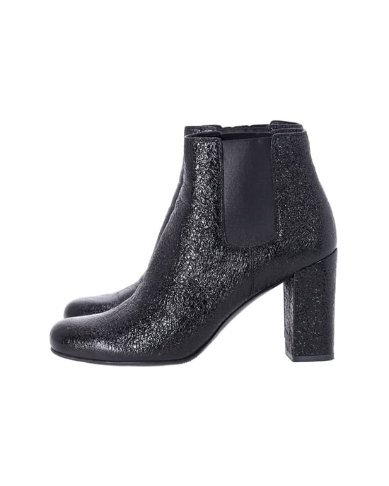 Saint Laurent Hohe Chelsea-Stiefel aus schwarzem Leder - Image 3