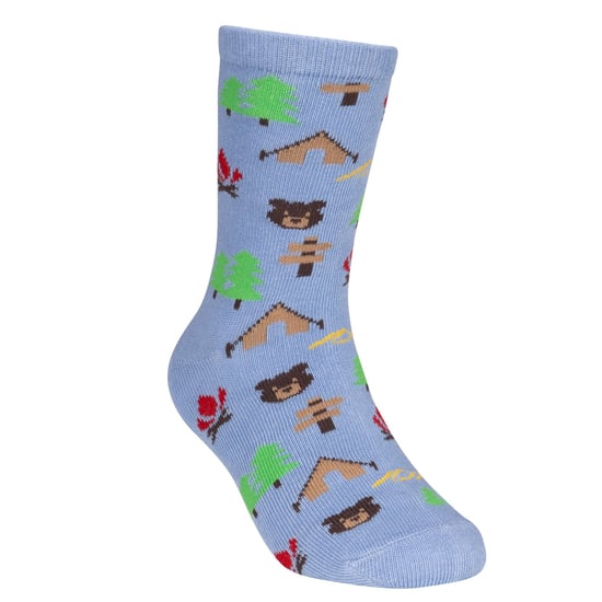 Trespass - "Camping" Socken für Kinder (2er-Pack) (Blau/Cremefarbe) - Image 2