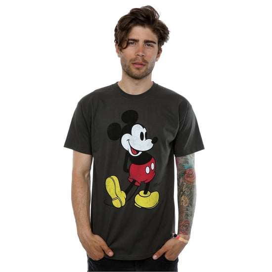 Disney Herren Mickey Mouse Classic Kick T-Shirt (Light Graphite) - Image 3