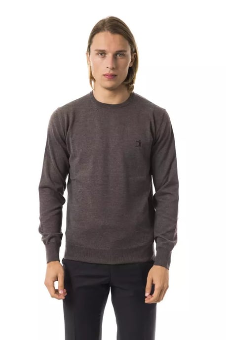 Uominitaliani Herren Grauer Merinowollpullover - Image 1