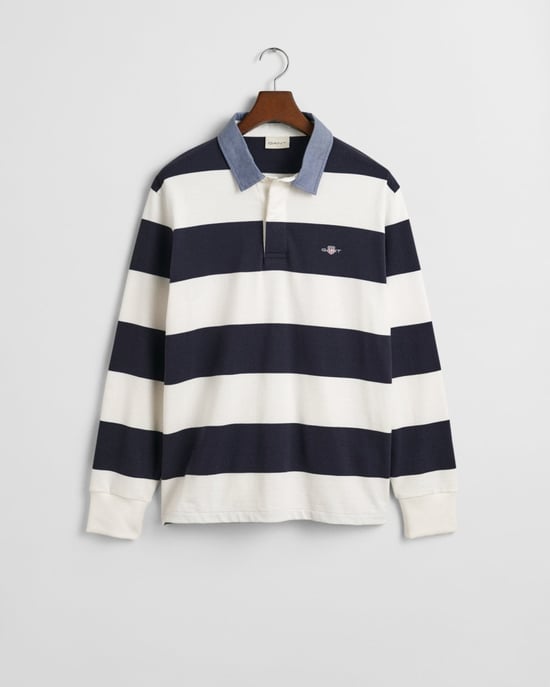 GANT Mens Regular Fit Chambray Stripe Heavy Rugger