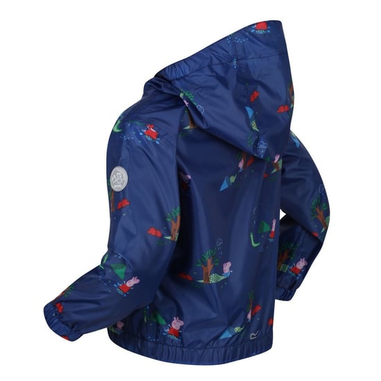 Regatta Childrens/Kids Muddy Puddle Peppa Pig Hooded Waterproof Jacket (Royal Blue)