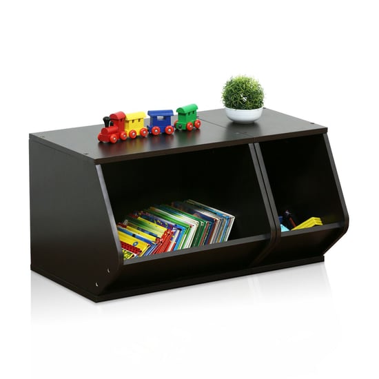 Furinno KidKanac Stacking Storage Set 2-in-1  Espresso