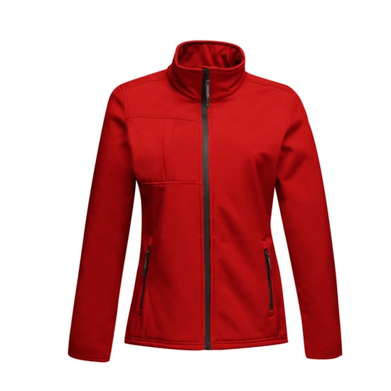 Regatta Womens/Ladies Octagon II Waterproof Soft Shell Jacket (Classic Red/Black)