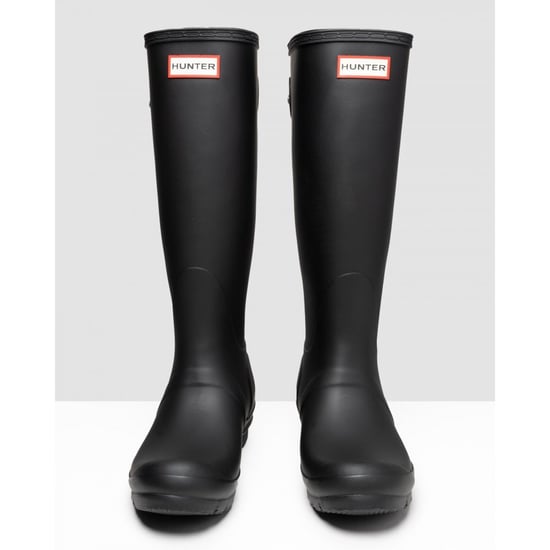 Hunter Original Tall Back Adjustable Gummistiefel Für Damen In Schwarz - Image 3