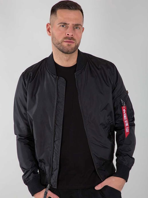 Alpha Industries Herren MA-1 TT Bomberjacke in Schwarz - Image 1