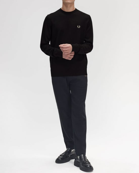 Fred Perry Mens Classic Crew Neck Jumper