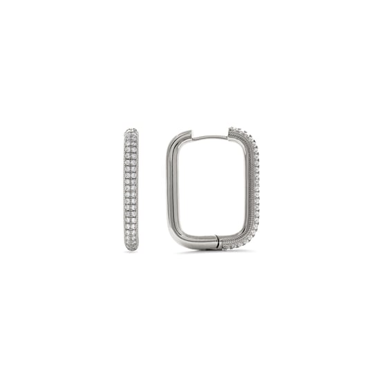 Luxenter Ashed rhodium finish earrings