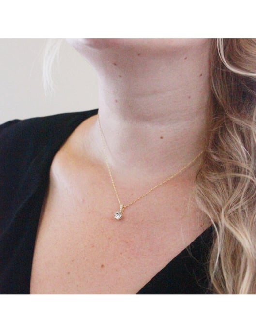 Kristine-Anhänger - Gold und Kristall - Image 2
