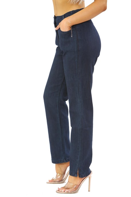 MYT Damen-Jeans mit seitlichem elastischem Bund in Dunkelblau - Image 3