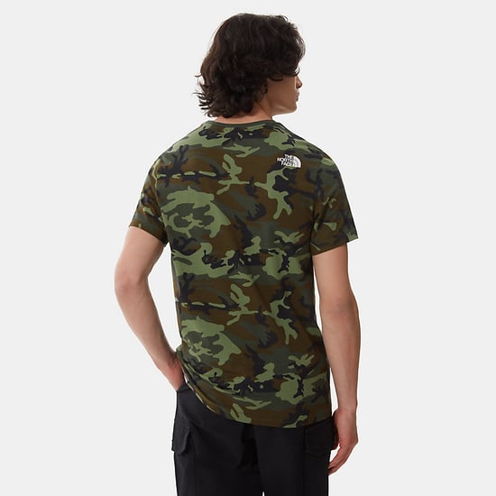 The North Face Men's Short Sleeve Simple Dome T-Shirt Thyme Brushwood Camo Print