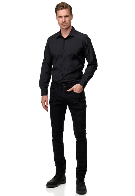 Rusty Neal Overhemd Slim Fit  Schwarz - Image 6