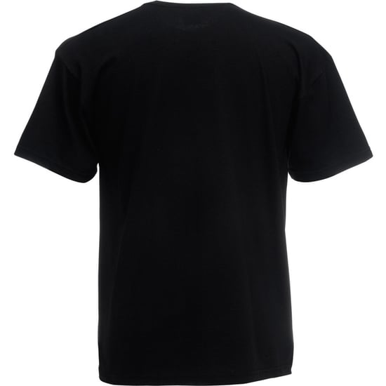 Fruit Of The Loom Valueweight T-shirt für Männer mit V-Ausschnitt, kurzärmlig (Schwarz) - Image 2