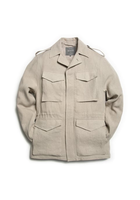 The Linen Field Jacket 2.0-Natural