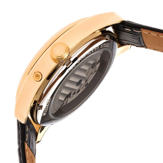 Heritor Automatik Sebastian Semi-Skelett Lederarmbanduhr - Image 3