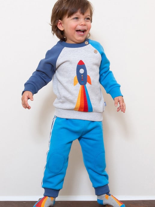 Kite Clothing Side Stripe Joggers Blue