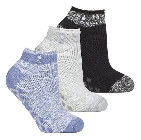 Wärmehalter - 3-Paar-Multipack Damen-Slipper-Socken mit Grippern - Pisa 1 - Image 1