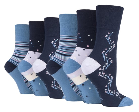 Gentle Grip - 6 Paar Damen Gentle Grip nicht elastische Socken - SOLRH215 - Image 1