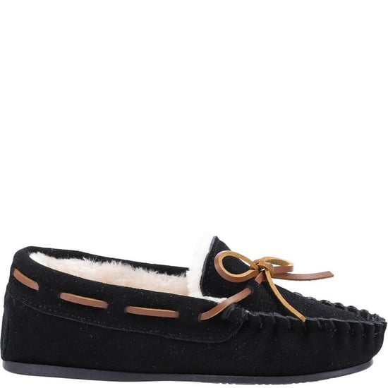Hush Puppies Childrens/Kids Addison Wildleder Hausschuhe (Schwarz) - Image 3