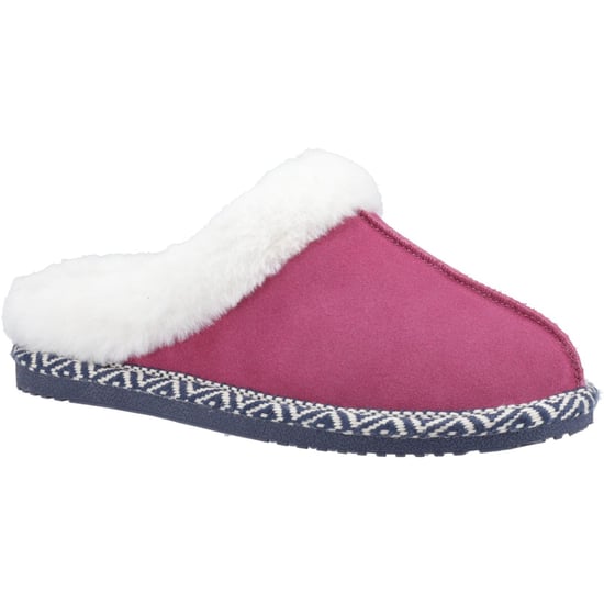 Hush Puppies Amara Wildleder Damen Rosa Pantoffeln - Image 1