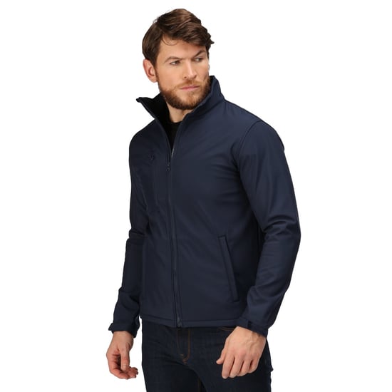Regatta Professional Mens Ablaze Three Layer Soft Shell Jacket (Navy/Navy)