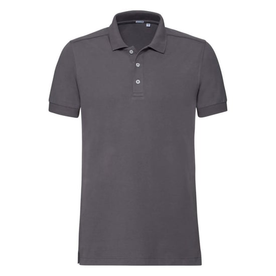 Russell Herren Stretch Kurzarm-Poloshirt (Convoy Grau) - Image 1