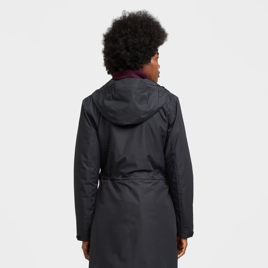 North Ridge Women's Switch Waterproof Long Length Jacket with Peaked Hood, Hiking Raincoat