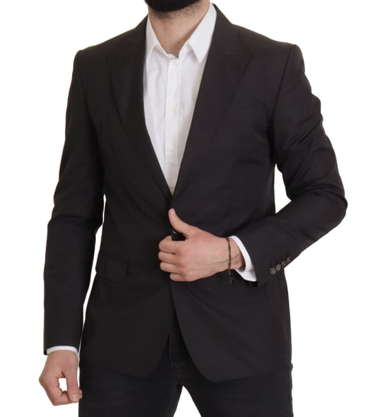 Dolce & Gabbana Schwarzer Einreiher TAORMINA Herrenblazer - Image 3