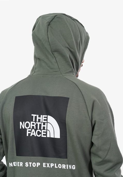 The North Face Mens Reglan Red Box Hoodie in gebleichten Thymian - Image 4