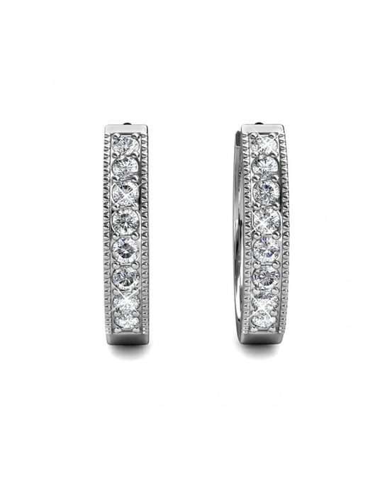 Eclat Ohrringe - Silber und Kristall - Image 3