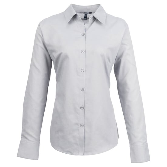Premier - "Signature" Hemd für Damen Langärmlig (Silber) - Image 1