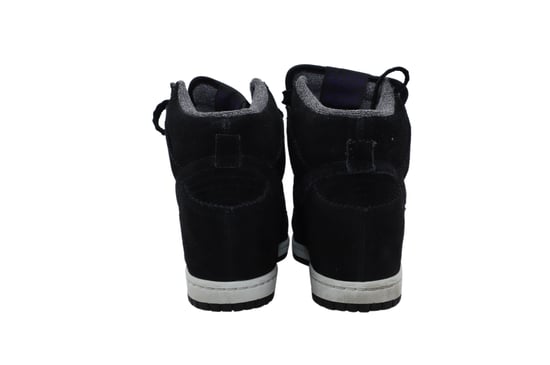 Nike Dunk Sky Hi Sneakers in Schwarz-Gummi-Leder - Image 3