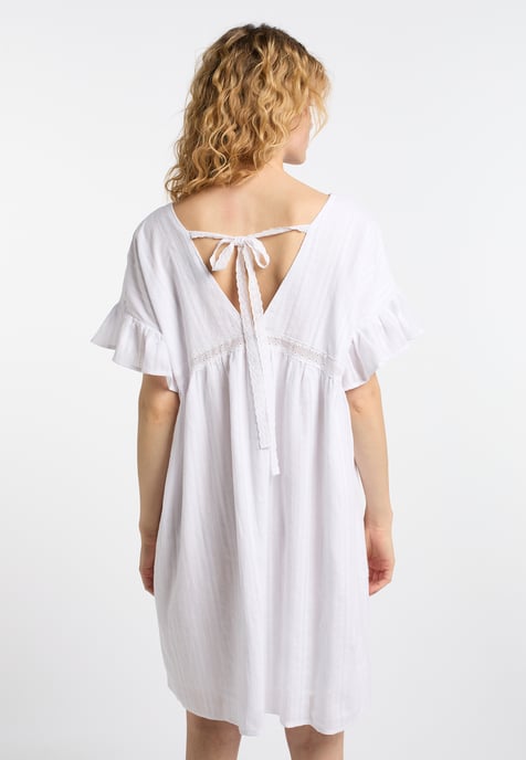 Dreimaster Kleid Damen Weiss - Image 4