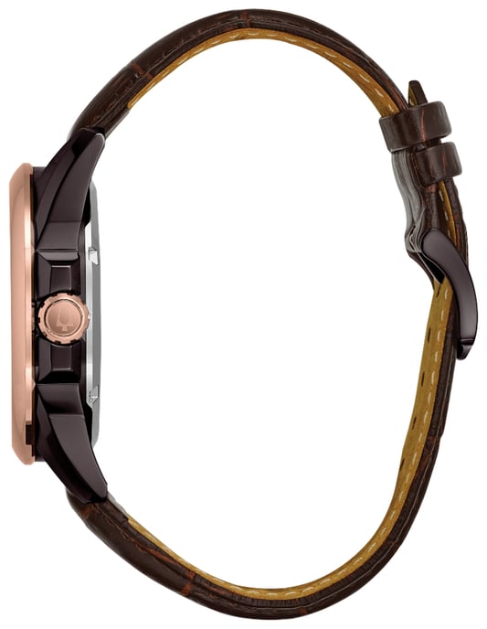 Bulova Automatik Herrenuhr Braun 98A165 - Image 2