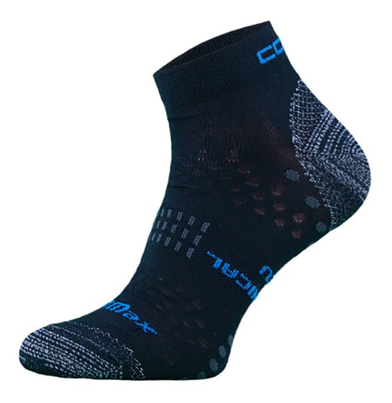 Chaussettes Running pour Ete | COMODO | Légères Chaussettes Coolmax Basses - Noir - Image 1