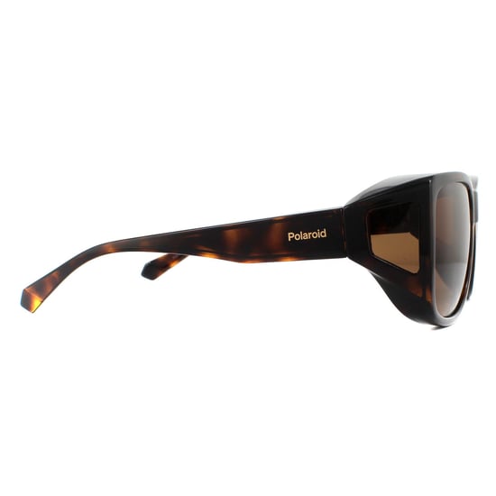 Lunettes de soleil Polaroid Suncovers PLD 9016 / S 086 He Havana Brown Copper Polarisé - Image 4