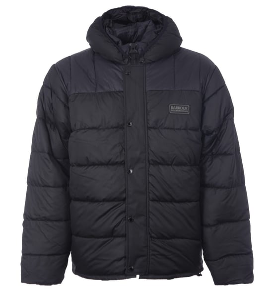 Barbour – Gefütterte schwarze Jacke - Image 1