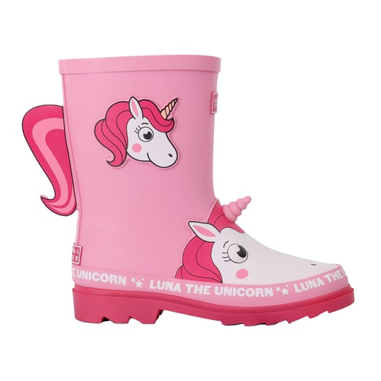 Regatta - Kinder Gummistiefel "Mudplay II", Luna Das Einhorn (Pink) - Image 1