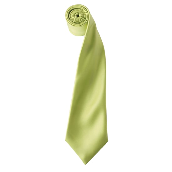 Premier Herren-Krawatte aus Satin (schmale Klinge) (Limette) - Image 1