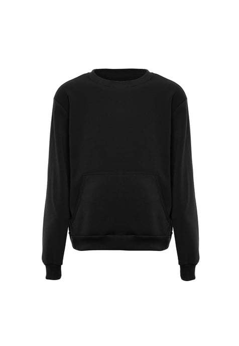 Mo Round Neck Sweater Herren SCHWARZ - Image 1