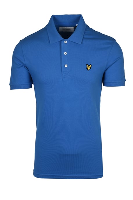 Lyle & Scott Frühlingsblaues einfarbiges Poloshirt - Image 1