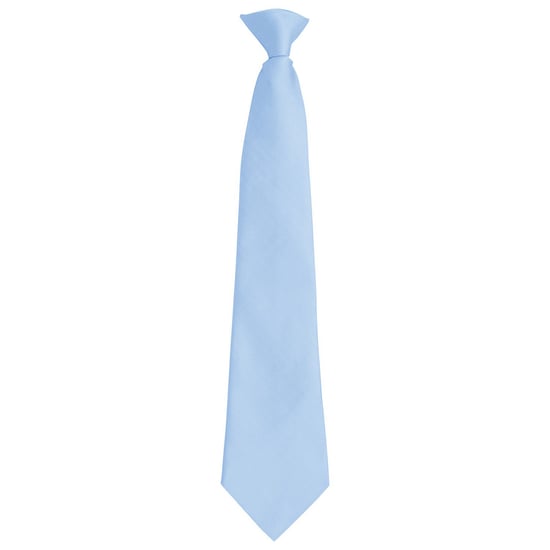 Premier - "Colours Fashion" Krawatte Zum Anklemmen für Herren/Damen Unisex (Mittelblau) - Image 1