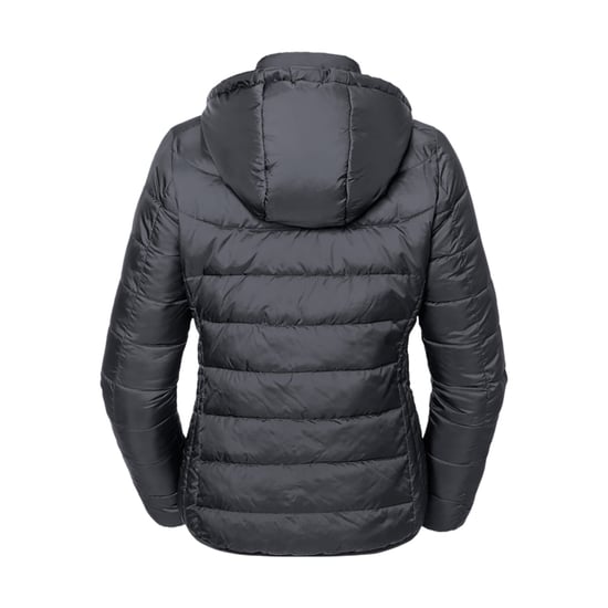 Russell Adult Unisex Hooded Nano Jacket (Schwarz) - Image 2