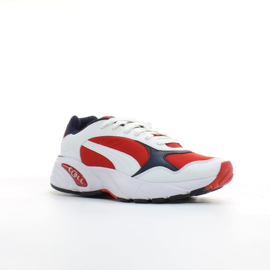 Puma Cell Viper White Red Textile Mens Lace Up Trainers 369505 03